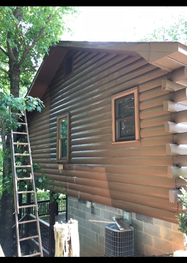 Exterior Cabin Stain in Ellijay, GA