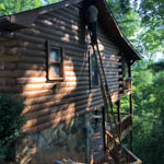 Exterior Cabin Restoration Job in Ellijay GA