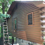 Exterior Cabin Restoration Job in Ellijay GA