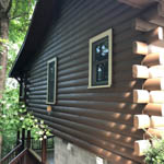 Exterior Cabin Restoration Job in Ellijay GA