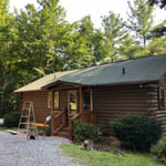 Exterior Cabin Restoration Job in Ellijay GA