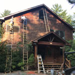 Exterior Staining Job in Blue Ridge Ga