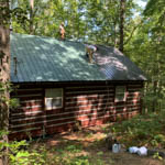 Exterior Staining Job in cherry log Ga