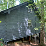 Exterior Staining Job in cherry log Ga